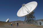 These two 34-meter antennas in an array with two others will also be receiving data from the Deep Impact spacecraft.